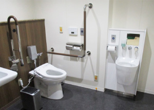 A toilet for people with disabilities