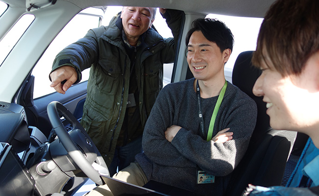 実車での画面検討