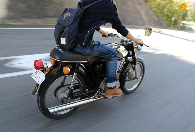 バイクもよく乗ります