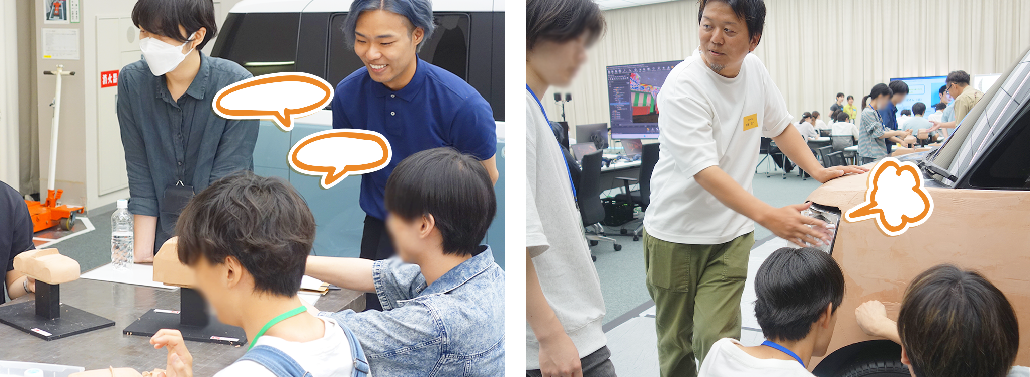 クレイモデラーによるクレイ造形体験
