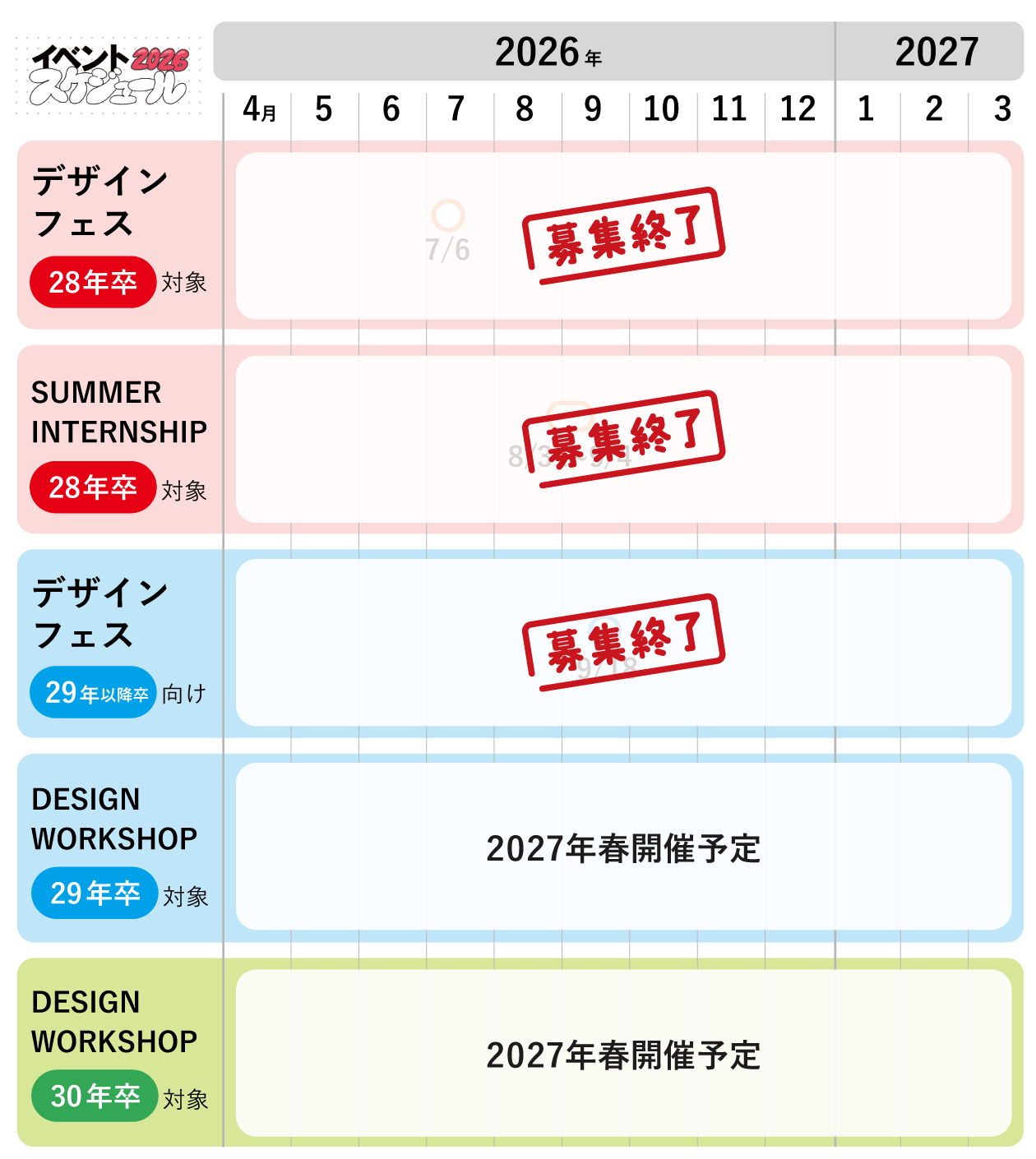 年間スケジュール