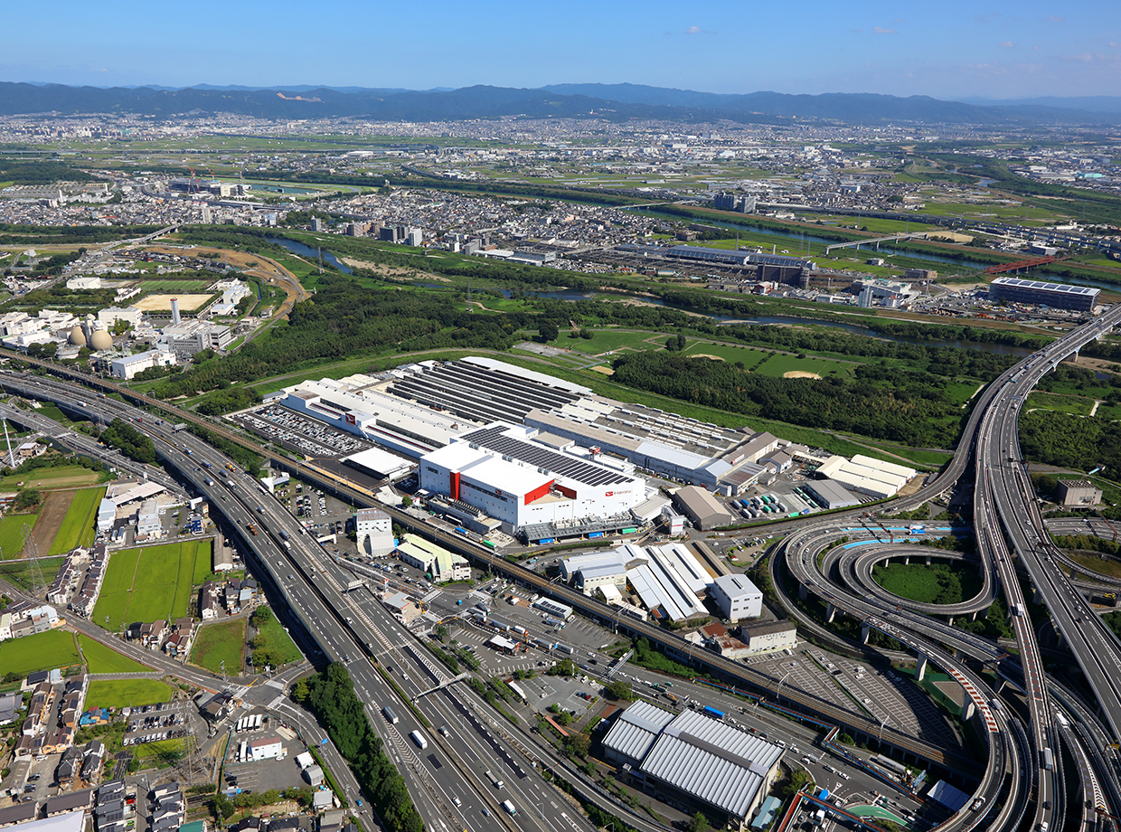 京都（大山崎）工場　空撮